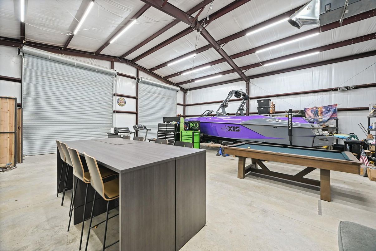 Billiard Table, Game Room, Garage, Interior