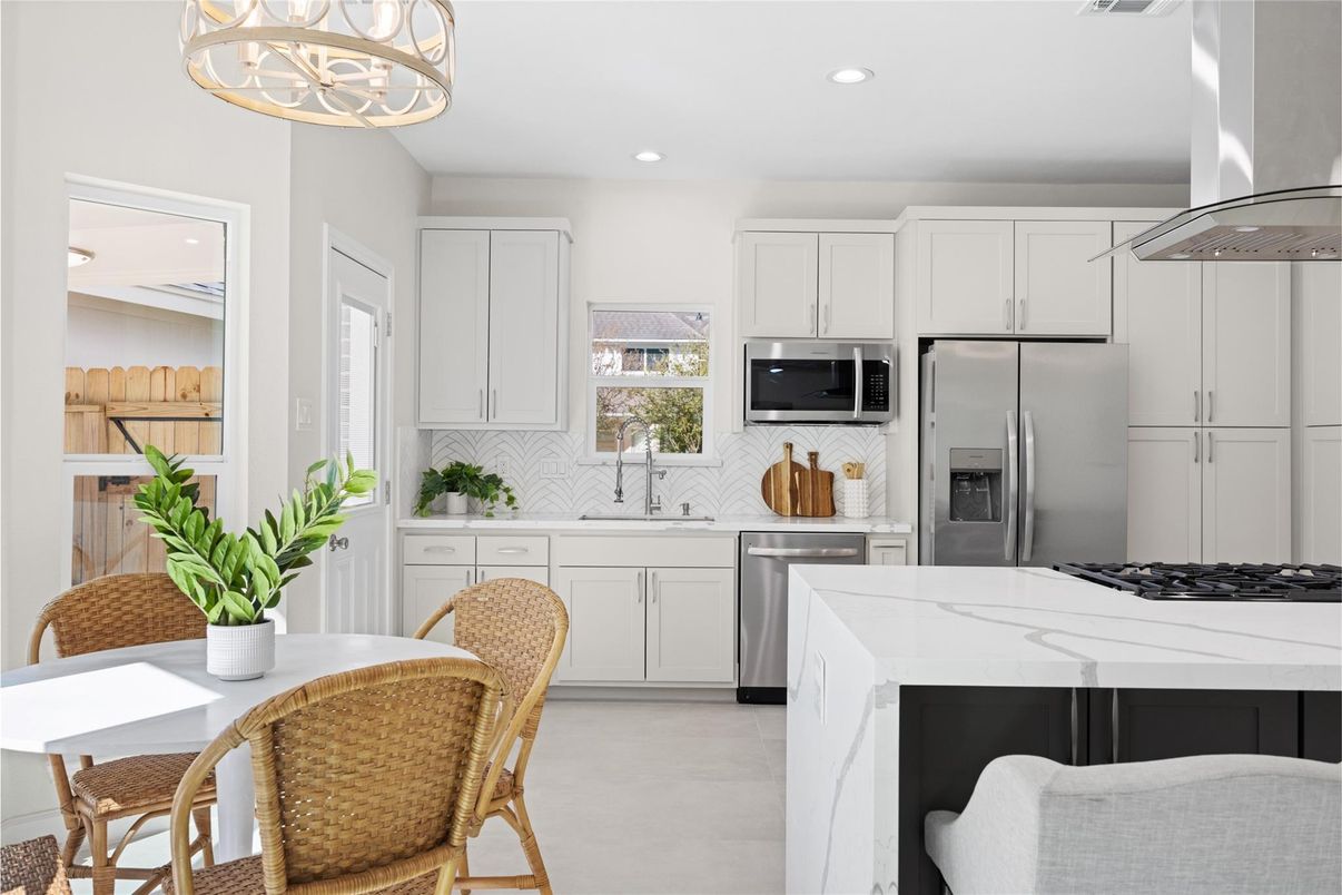 Interior, Kitchen, Recessed Lighting, Stainless Steel Appliances