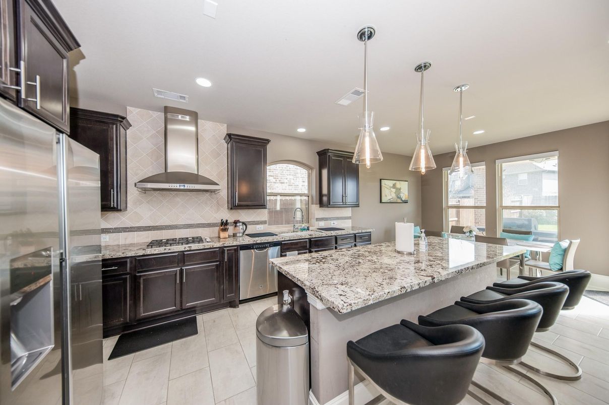 Interior, Kitchen, Pendant Lights, Recessed Lighting, Stainless Steel Appliances