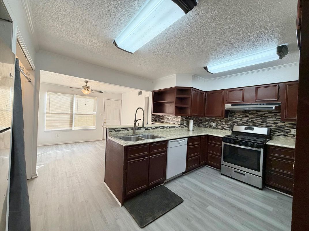 Interior, Kitchen, Wood Texture Flooring