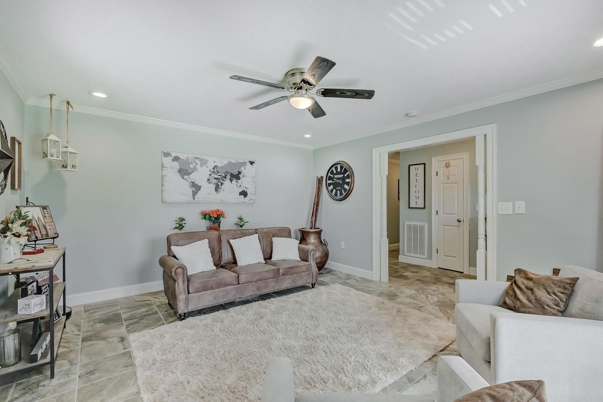 Interior, Living room, Recessed Lighting