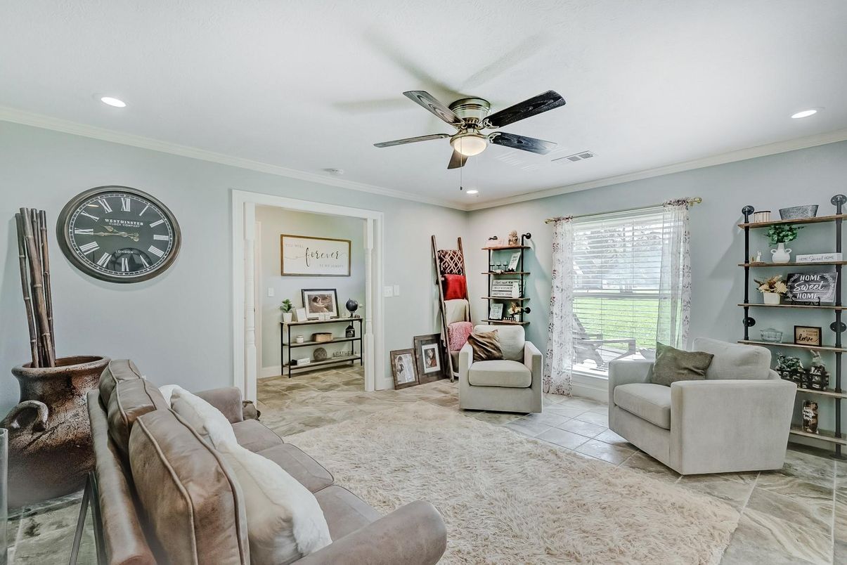 Interior, Living room, Recessed Lighting