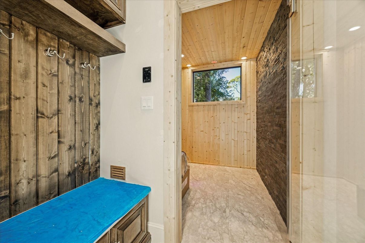 Interior, Recessed Lighting, Wooden Ceilings, Wooden Walls
