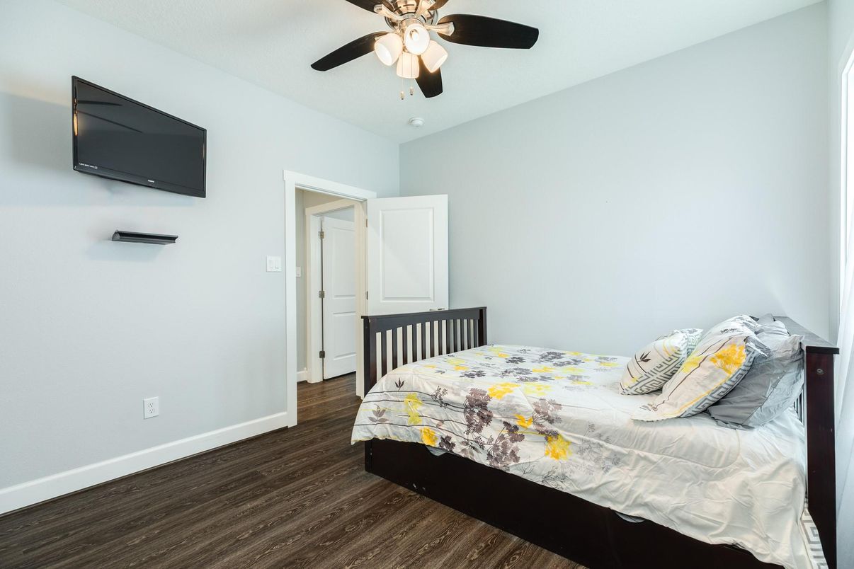 Bedroom, Interior, Wood Texture Flooring