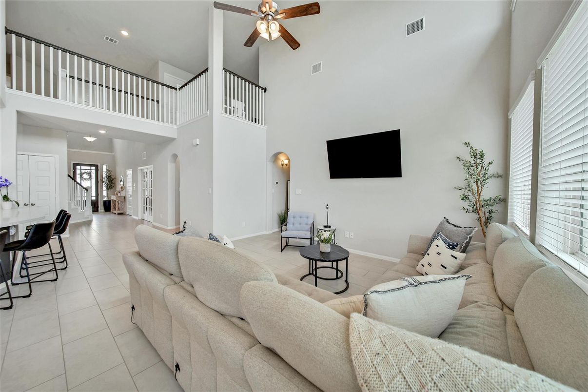 Interior, Living room, Recessed Lighting