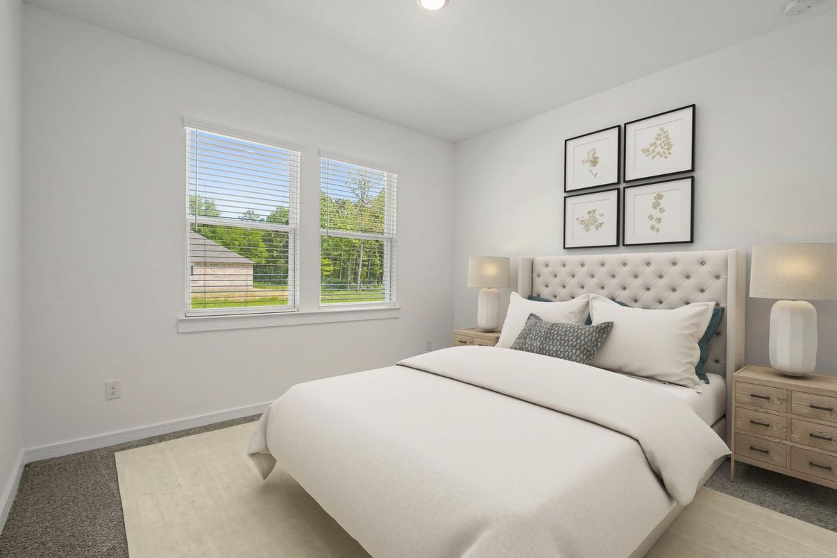 Bedroom, Interior, Recessed Lighting