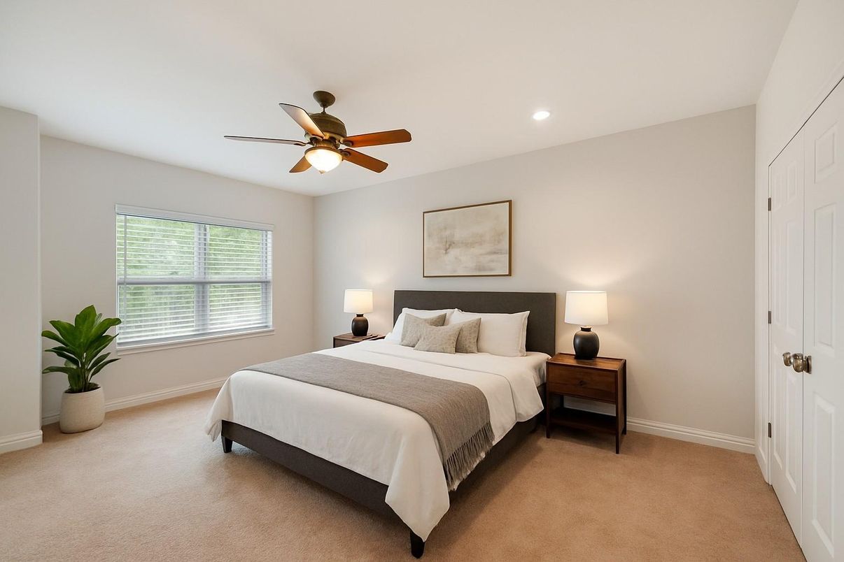 Bedroom, Interior, Recessed Lighting