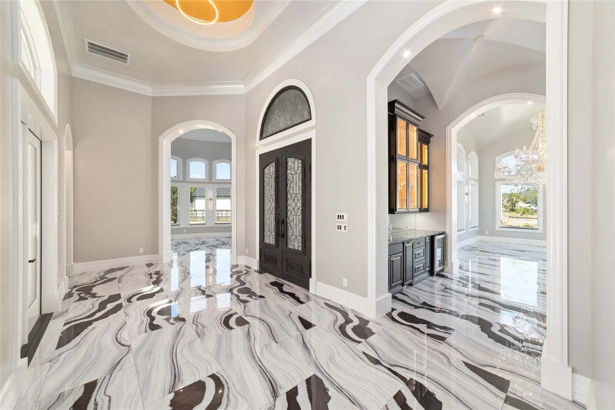 Chandelier, Interior, Marble