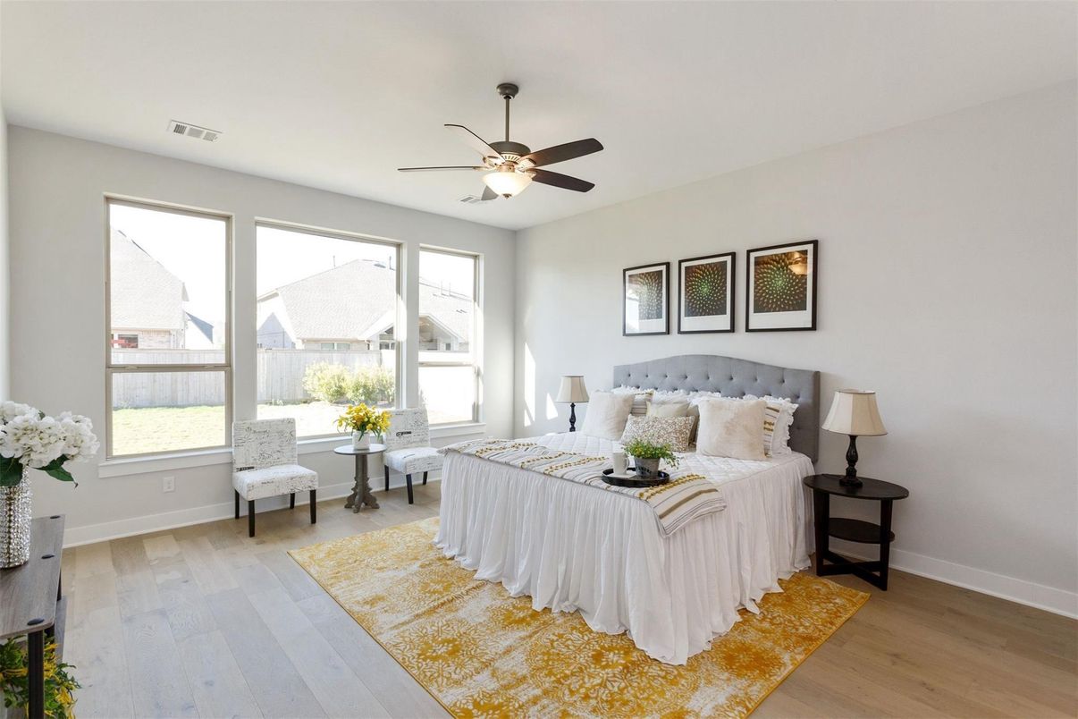 Bedroom, Interior, Wood Texture Flooring