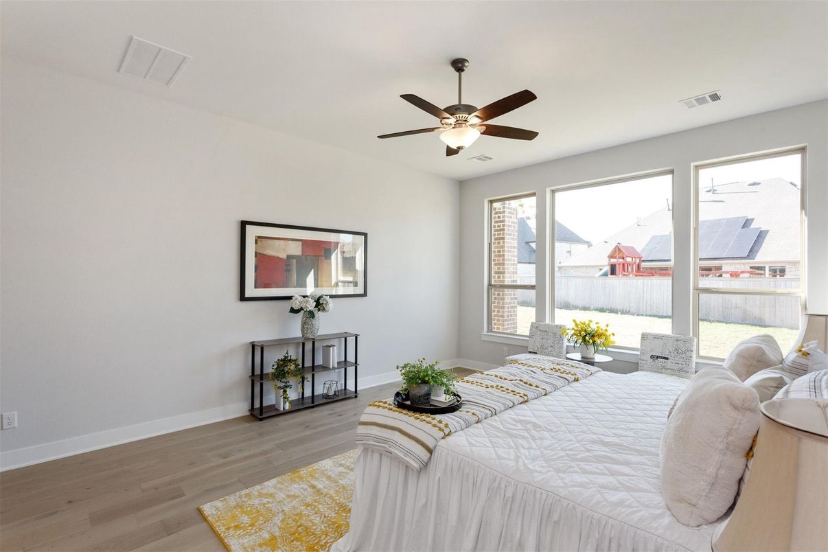 Bedroom, Interior, Wood Texture Flooring