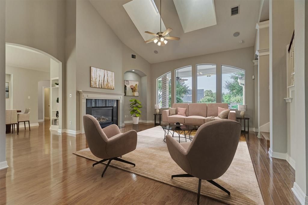 Fireplace, Interior, Living room, Wood Texture Flooring