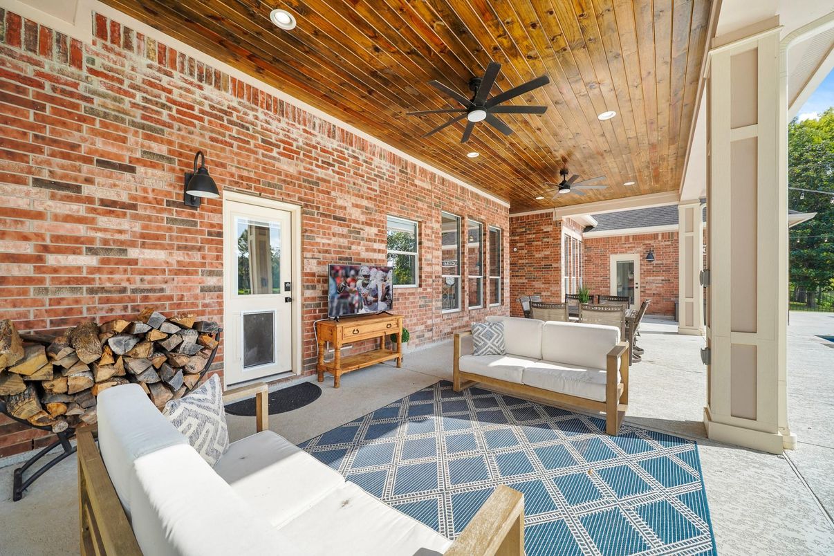 Interior, Recessed Lighting, Stone Walls