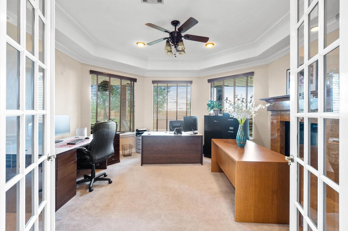 Home Office, Interior, Recessed Lighting