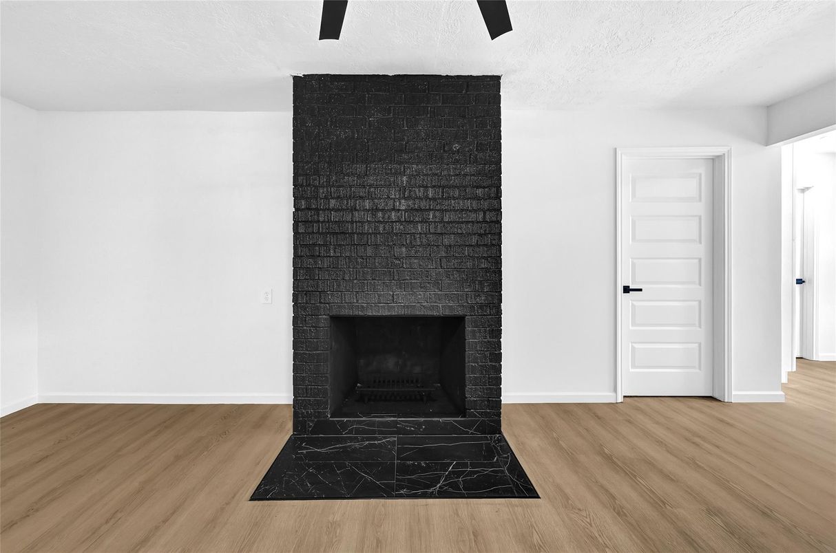 Fireplace, Interior, Wood Texture Flooring