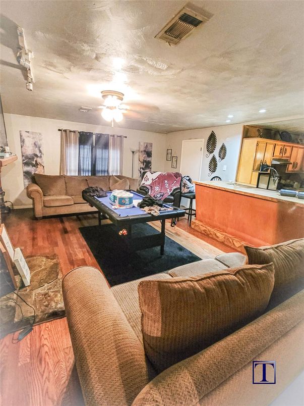 Interior, Kitchen, Living room, Wood Texture Flooring