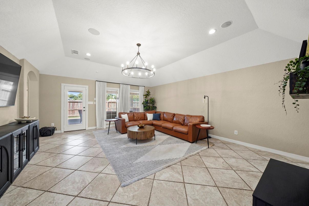 Chandelier, Interior, Living room, Recessed Lighting