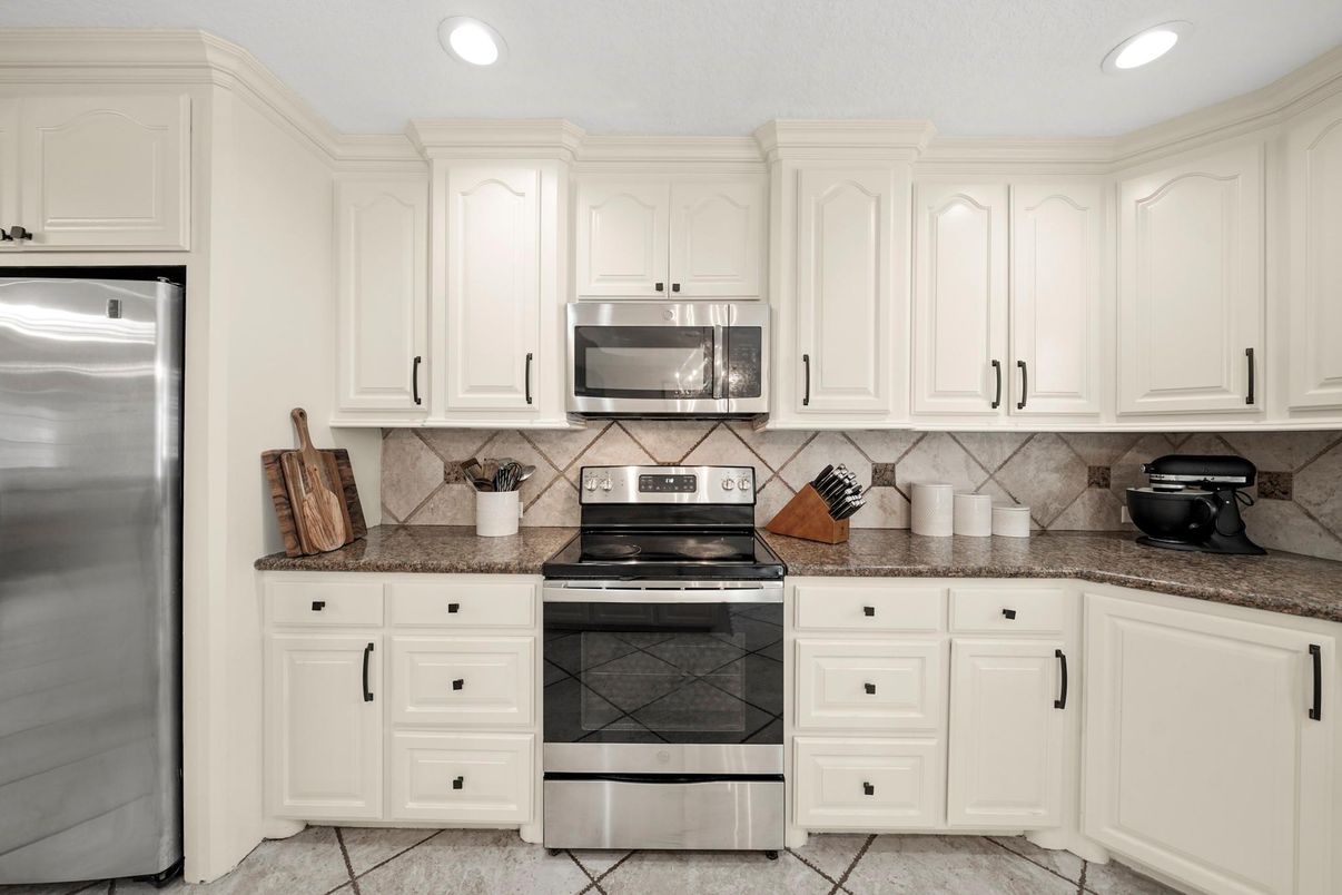 Interior, Kitchen, Recessed Lighting, Stainless Steel Appliances