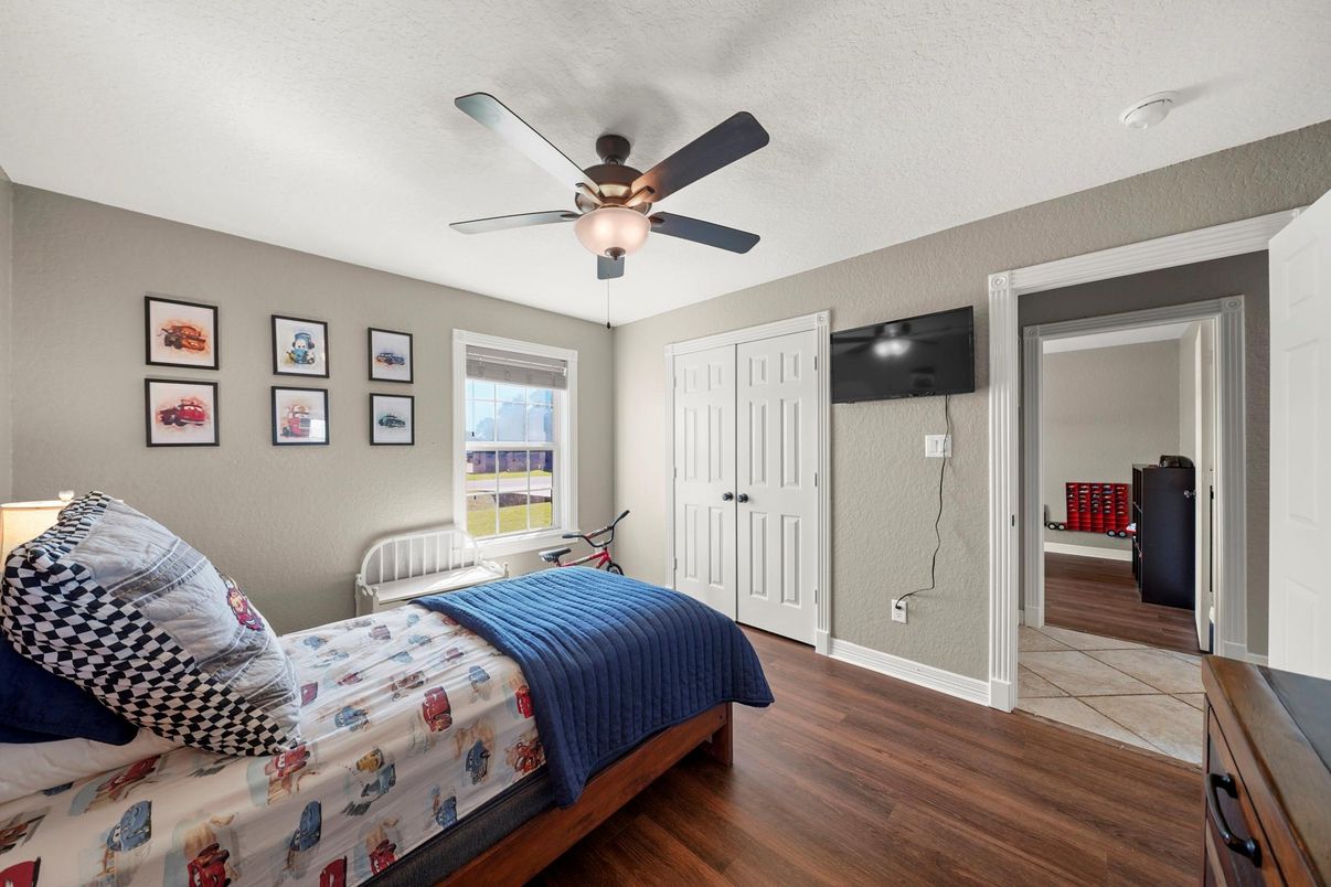 Bedroom, Interior, Wood Texture Flooring