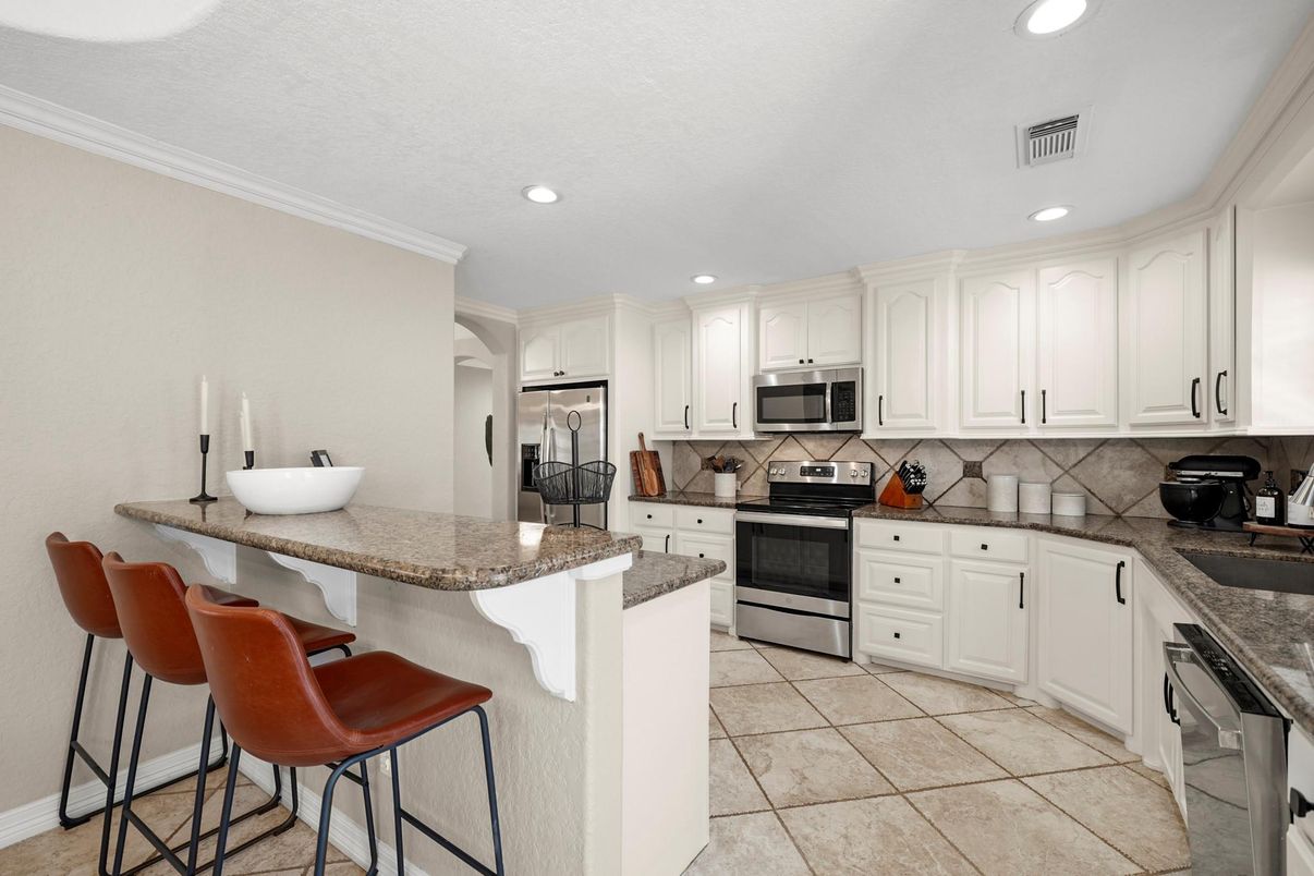 Interior, Kitchen, Recessed Lighting, Stainless Steel Appliances