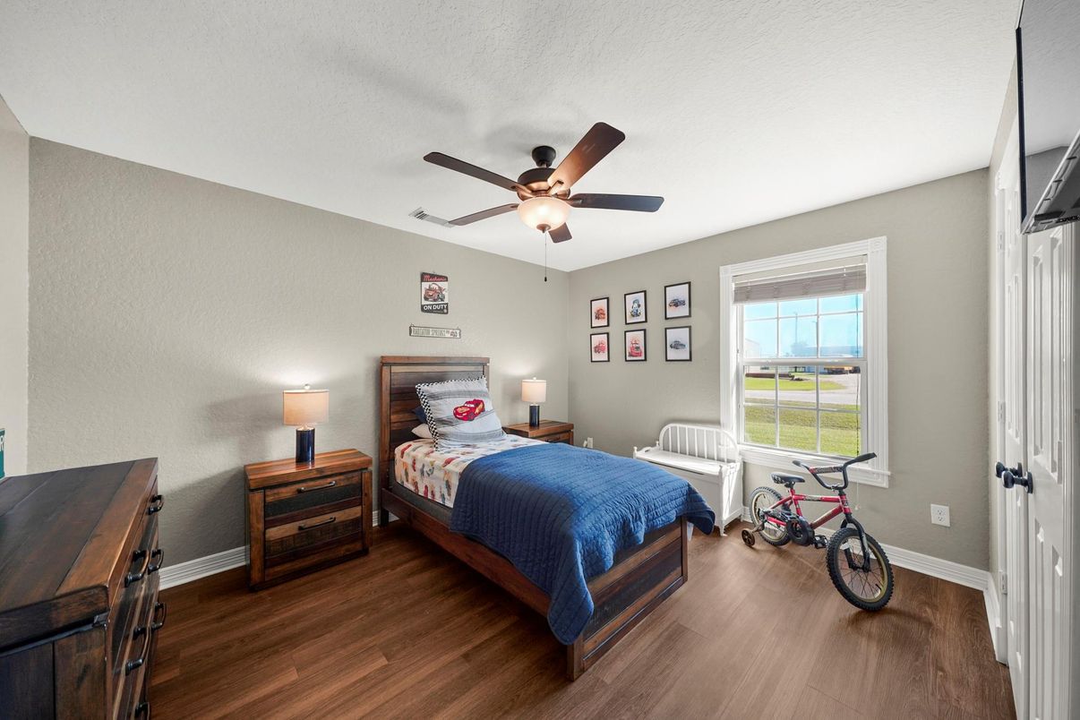 Bedroom, Interior, Wood Texture Flooring