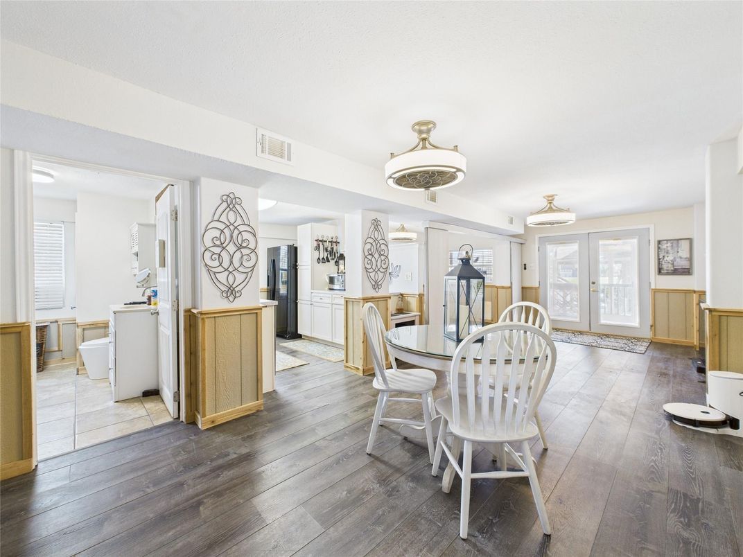 Dining room, Interior, Wood Texture Flooring