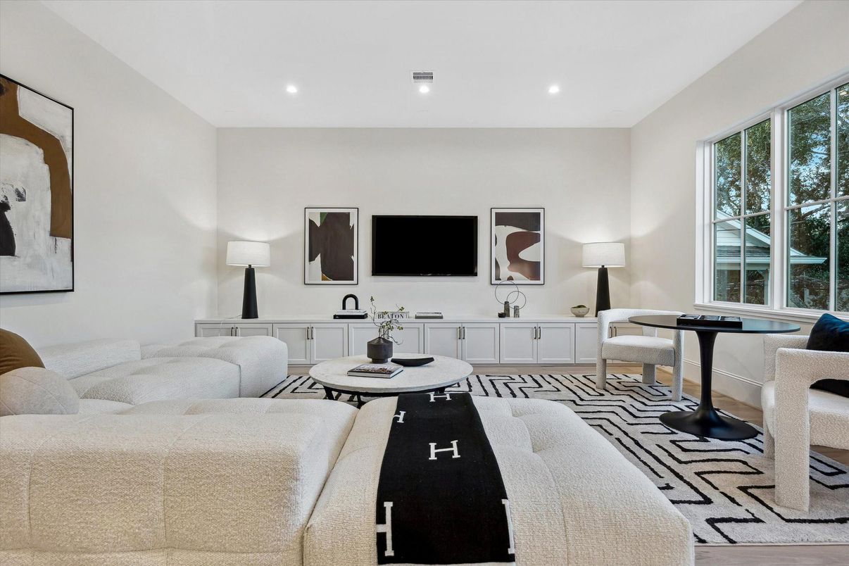 Interior, Living room, Recessed Lighting