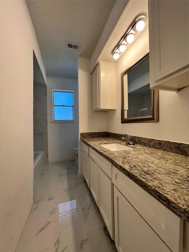 Bathroom, Dual Sink Vanities, Interior, Marble, Marble Walls