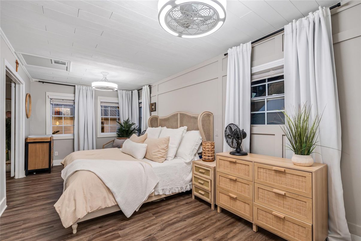 Bedroom, Interior, Wood Texture Flooring