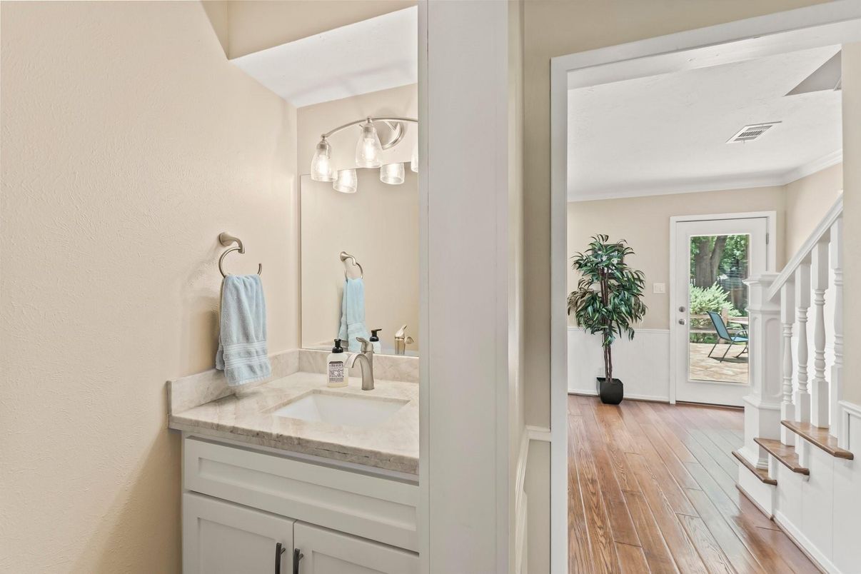 Bathroom, Interior, Wood Texture Flooring