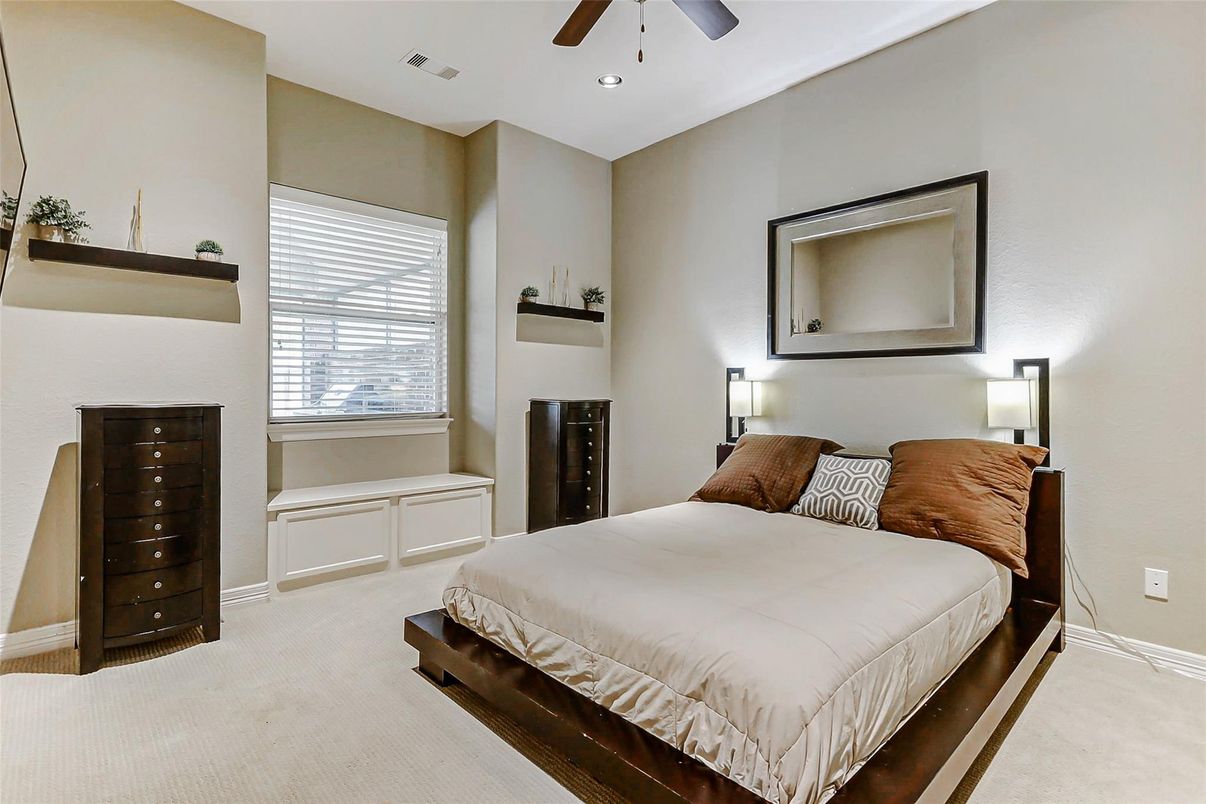 Bedroom, Interior, Recessed Lighting