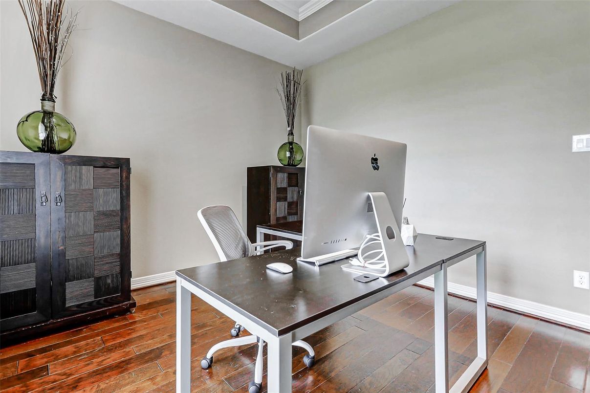 Home Office, Interior, Wood Texture Flooring