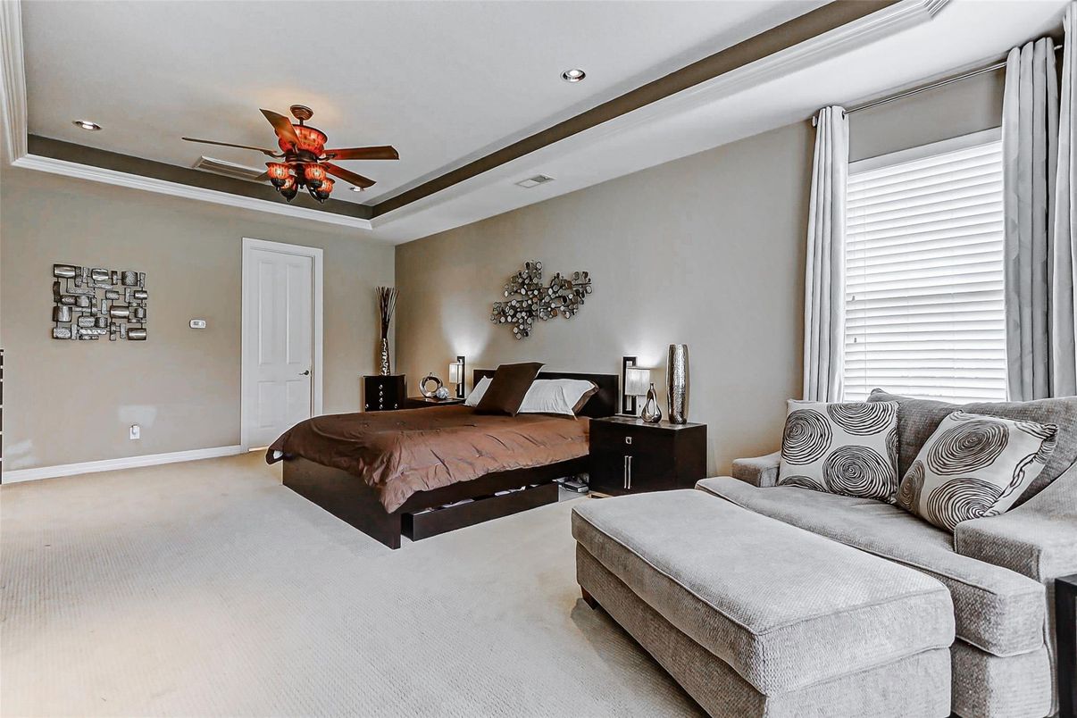 Bedroom, Interior, Recessed Lighting