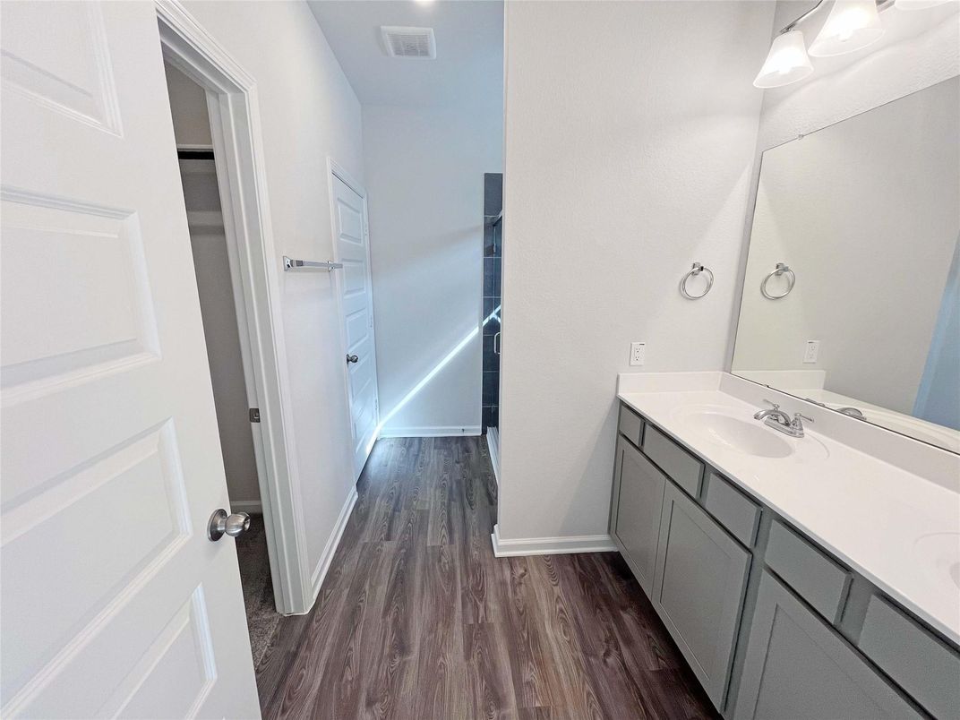 Bathroom, Interior, Wood Texture Flooring