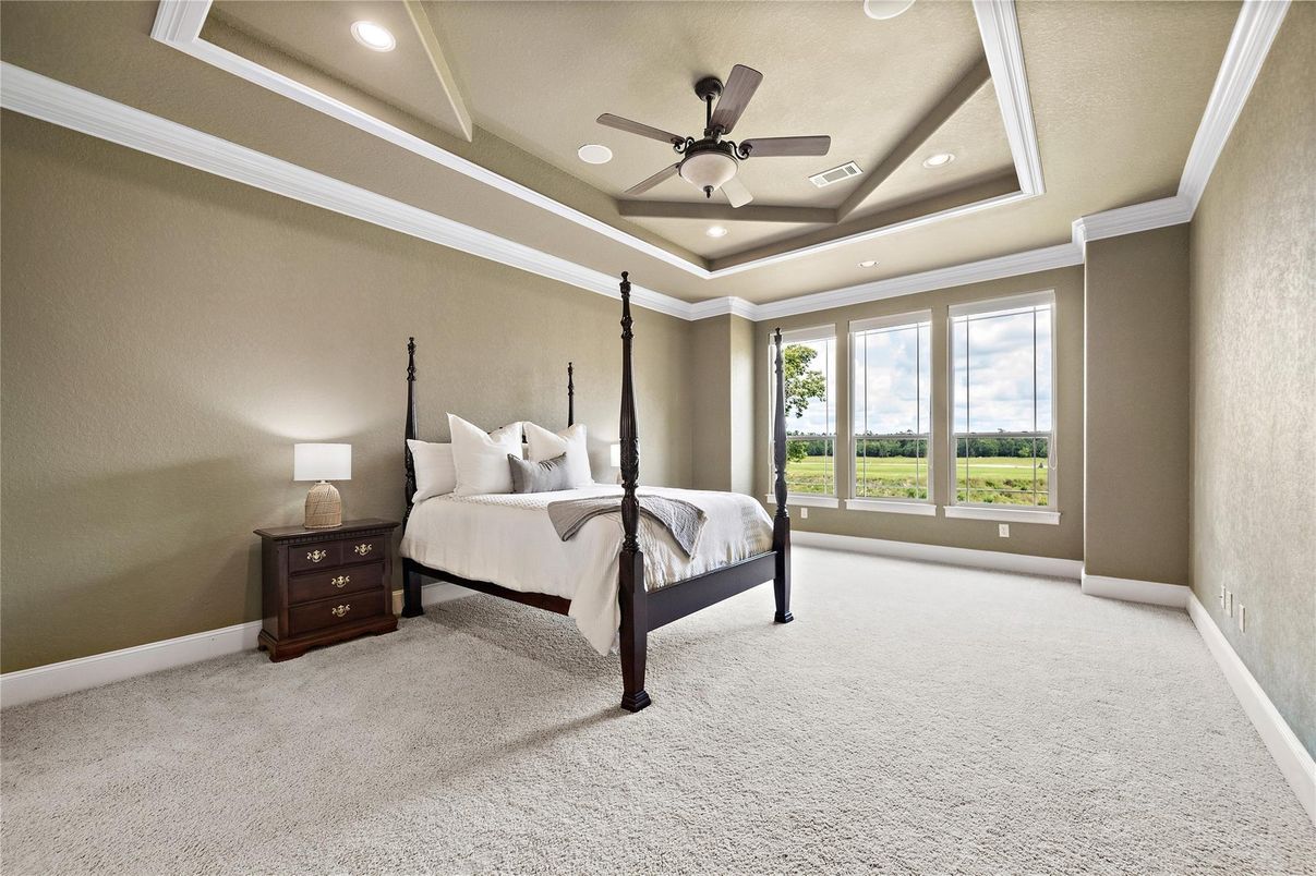 Bedroom, Interior, Recessed Lighting