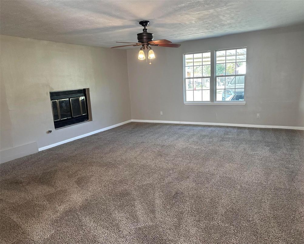 Empty room, Fireplace, Interior