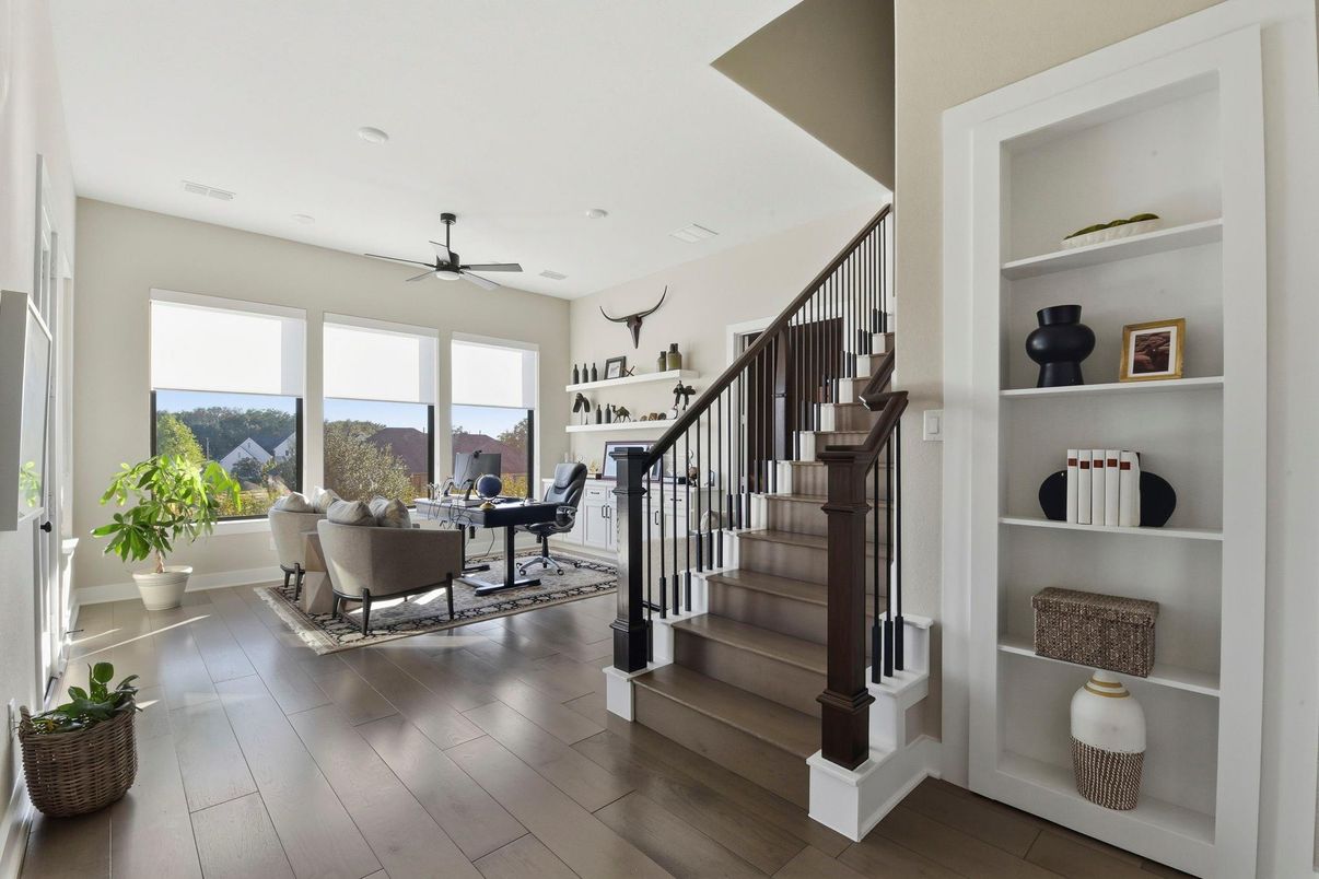 Interior, Recessed Lighting, Wood Texture Flooring