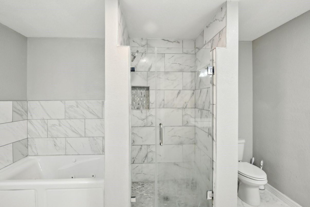 Bathroom, Glass Shower, Interior, Marble, Marble Walls