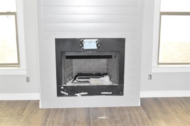 Fireplace, Interior, Wood Texture Flooring