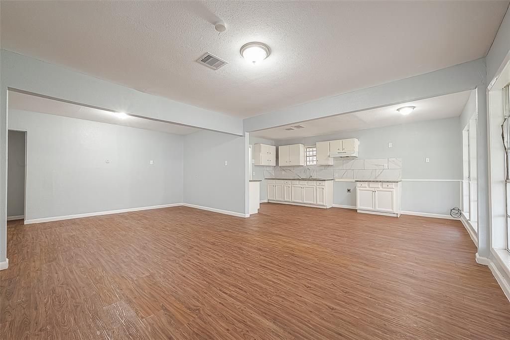 Empty room, Interior, Kitchen, Wood Texture Flooring
