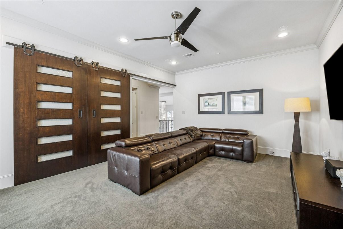 Interior, Living room, Recessed Lighting