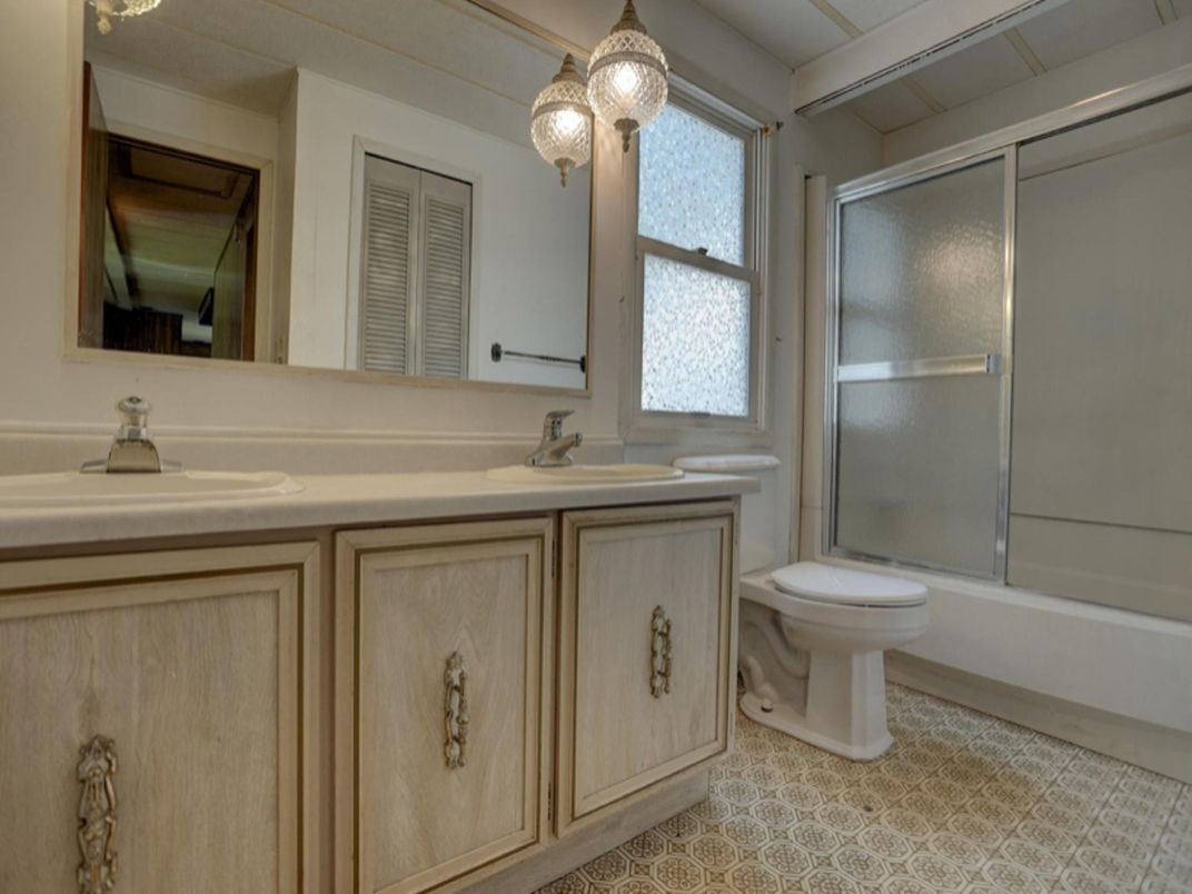 Bathroom, Dual Sink Vanities, Glass Shower, Interior