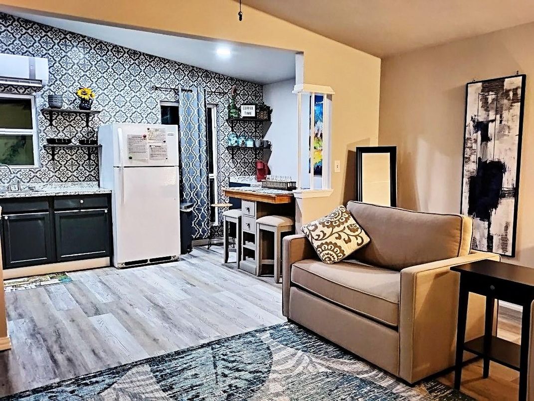 Dining room, Interior, Kitchen, Recessed Lighting, Wood Texture Flooring