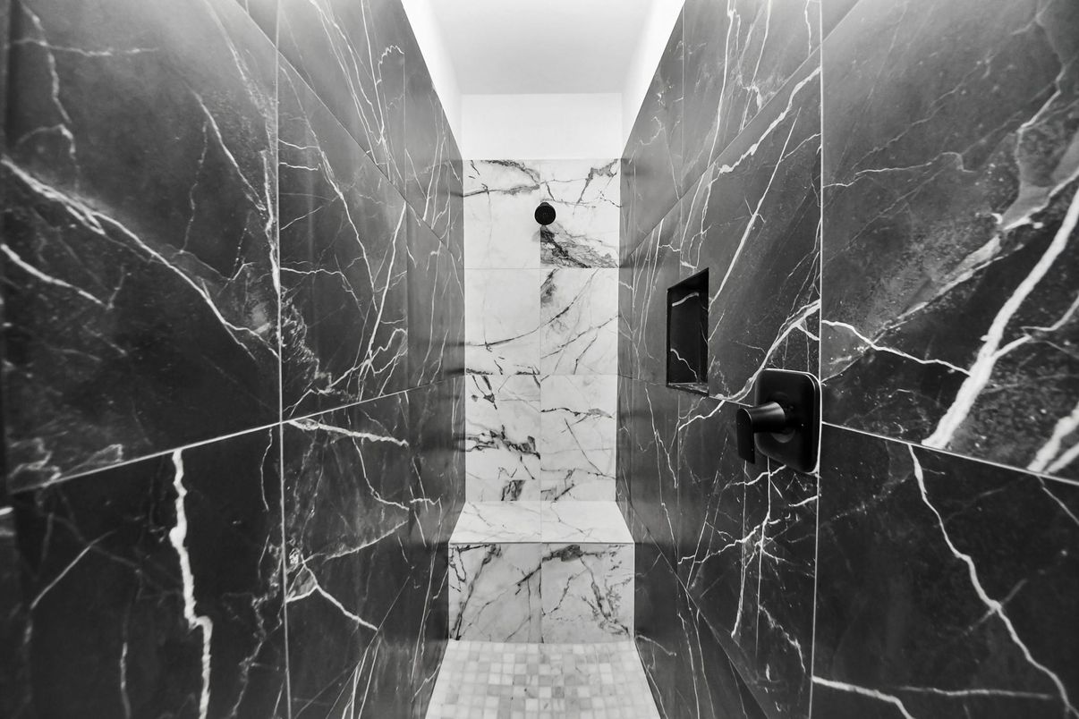 Bathroom, Interior, Marble Walls