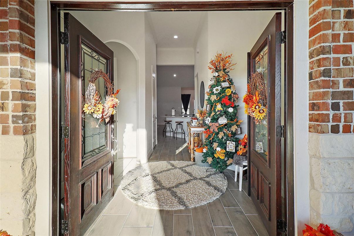 Interior, Recessed Lighting, Stone Walls