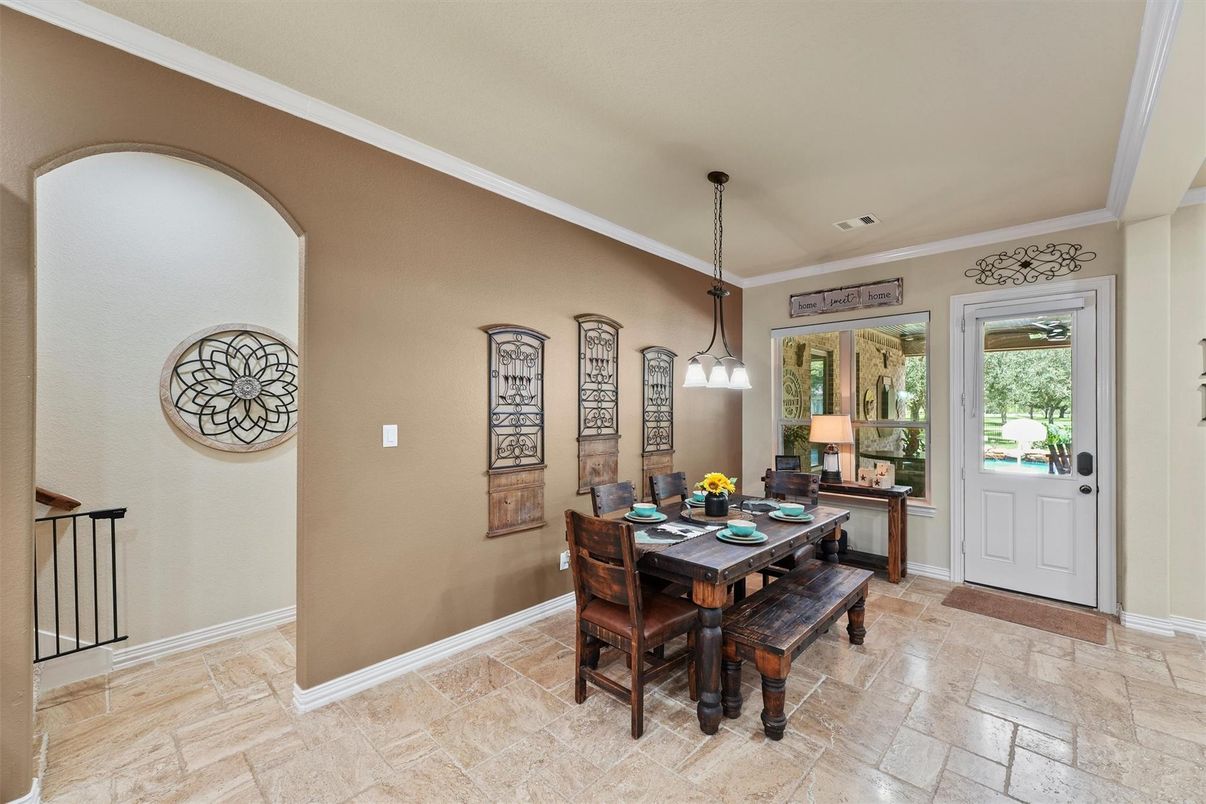 Dining room, Interior, Pendant Lights