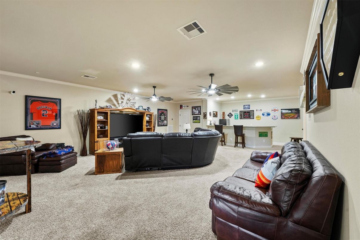 Interior, Living room, Recessed Lighting
