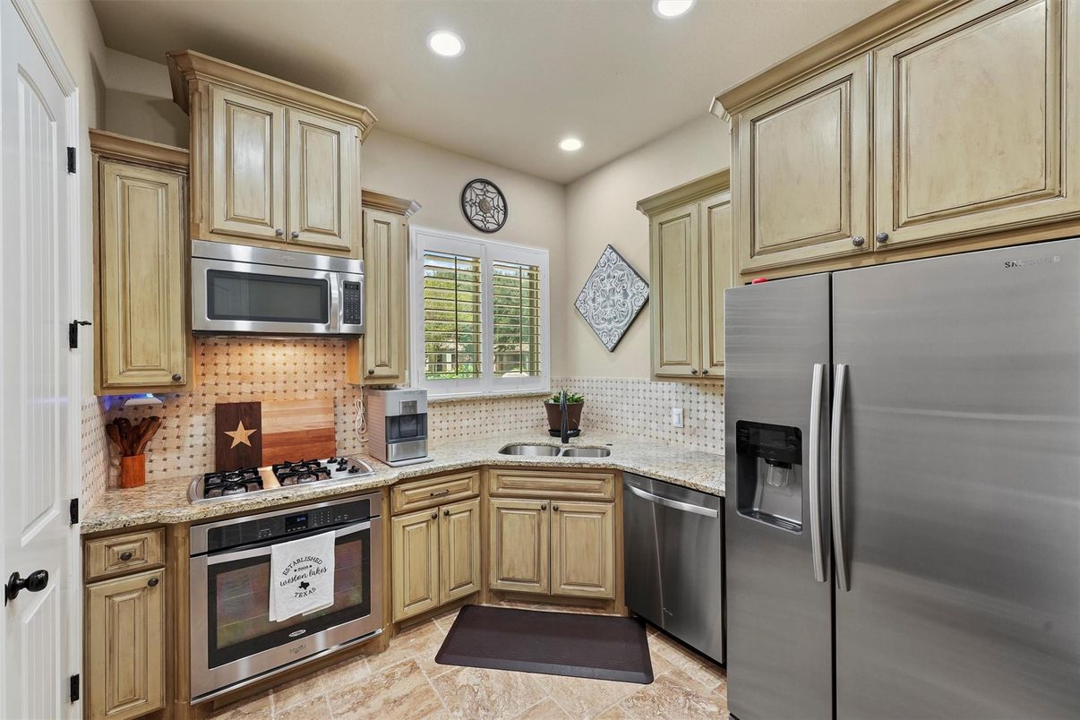 Interior, Kitchen, Recessed Lighting, Stainless Steel Appliances