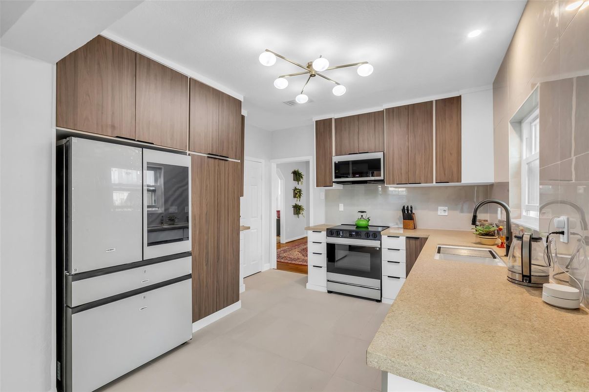 Interior, Kitchen, Recessed Lighting, Stainless Steel Appliances