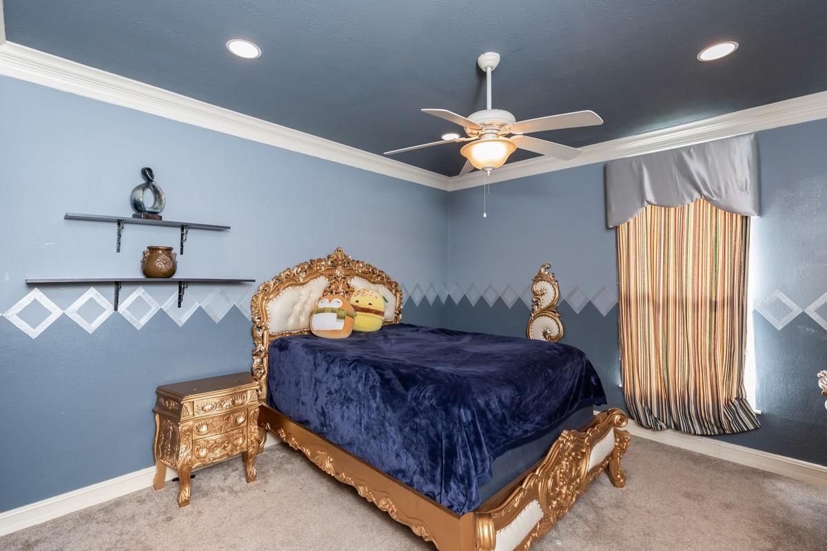 Bedroom, Interior, Recessed Lighting