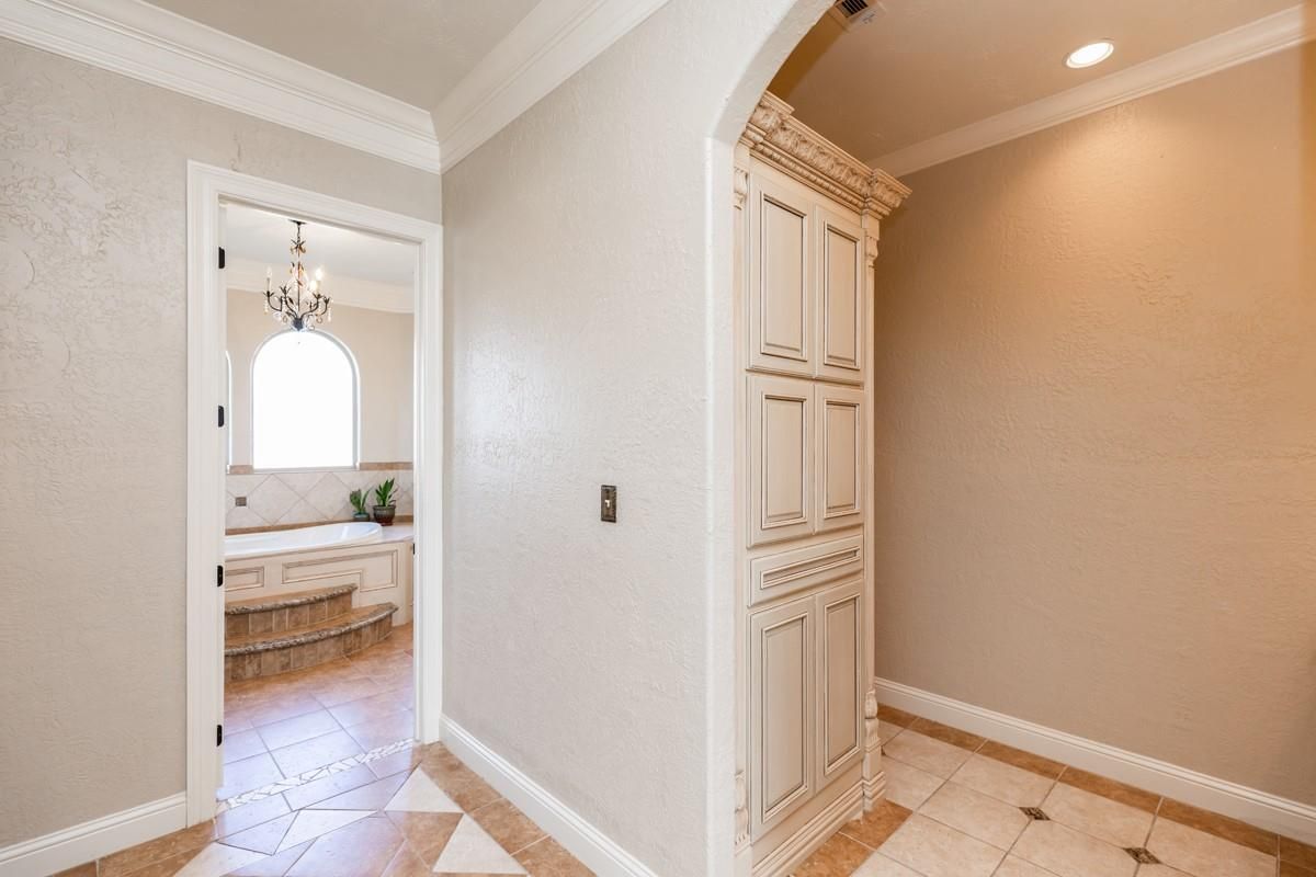 Bathroom, Chandelier, Interior, Recessed Lighting